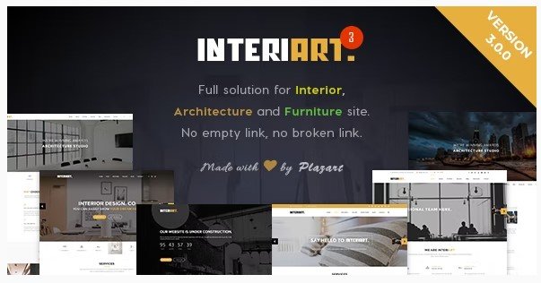 InteriArt Furniture Interior WordPress Theme