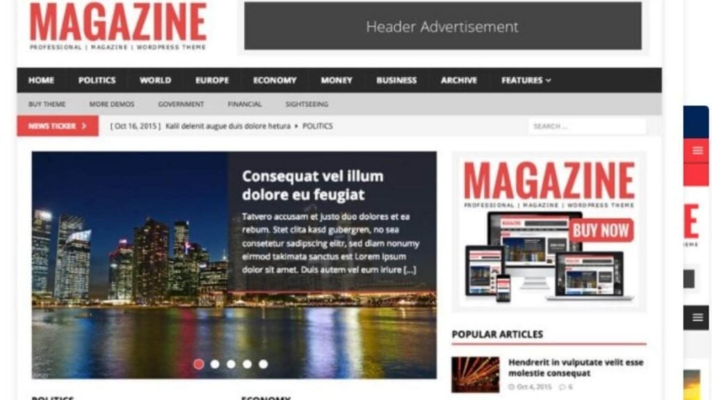 MH Magazine – Responsive Magazine WordPress Theme