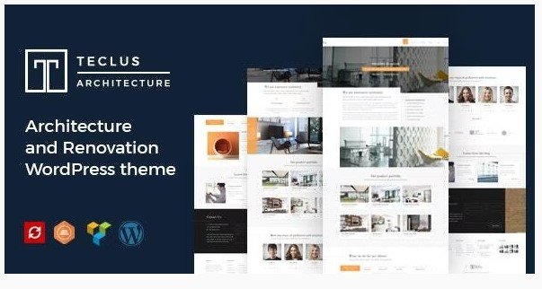 Teclus  Architecture and Renovation WordPress theme