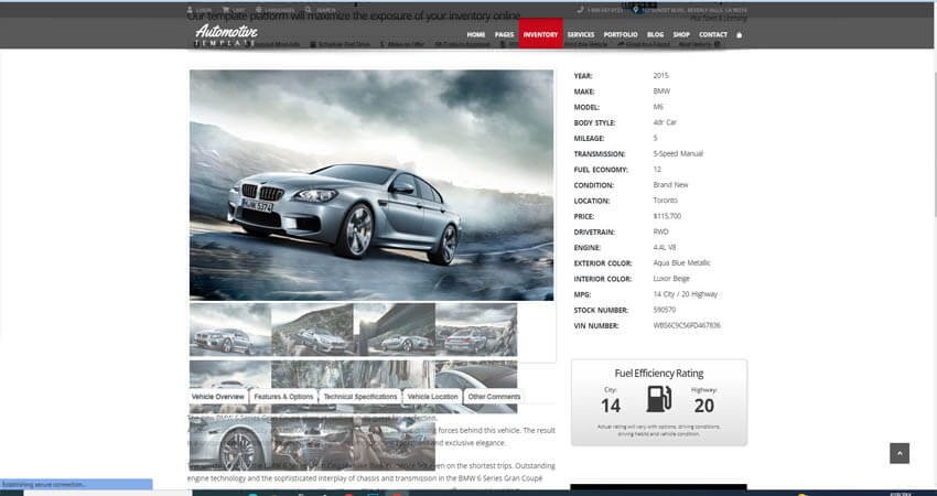 Automotive Car Dealership- Business WordPress Theme