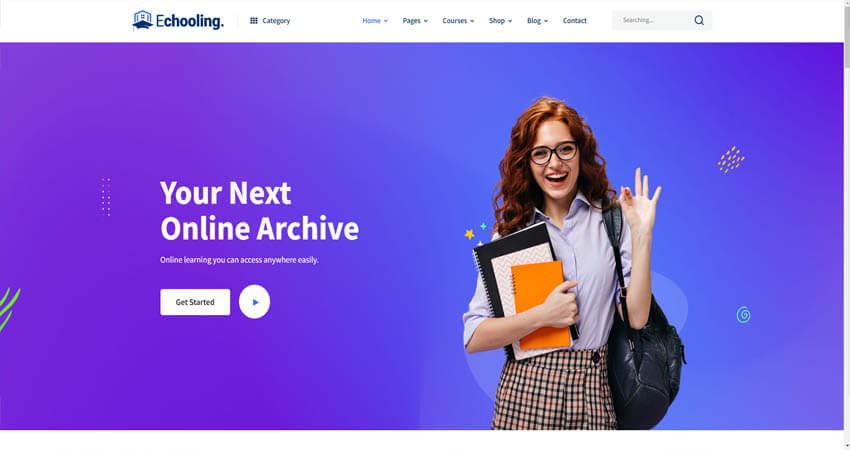  Echooling - Education WordPress Theme
