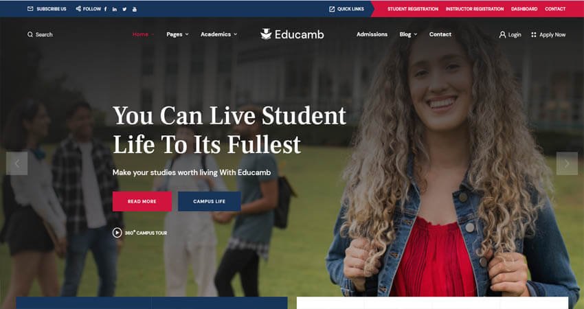 Educamb- Education WordPress Theme
