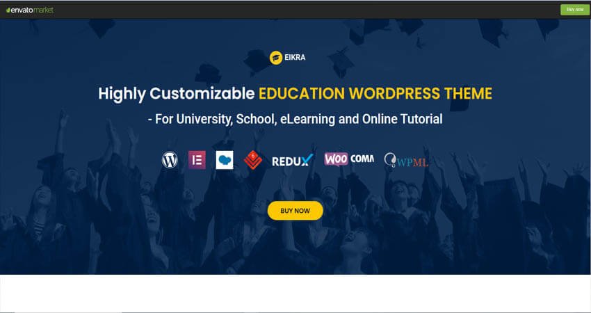  Eikra- Education WordPress Theme, best education wordpress theme