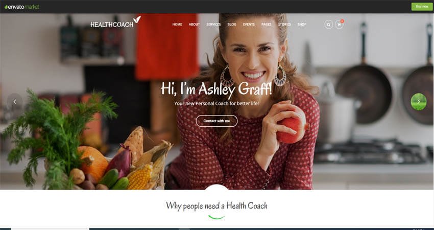 Health Coach- Personal Trainer WordPress Theme
