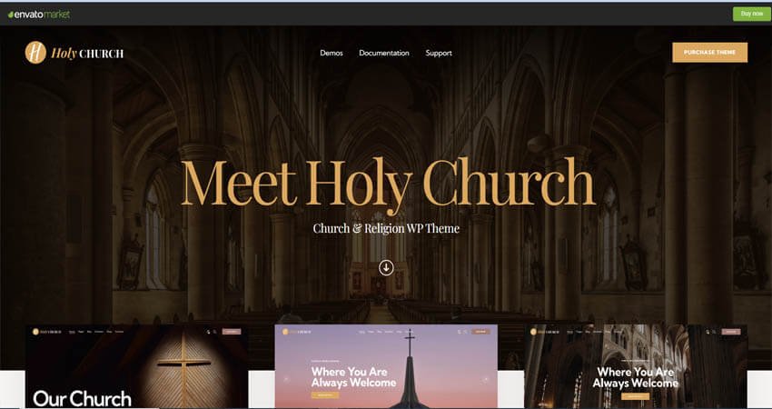  Holy Church- Religion, Charity & Non-Profit WordPress Theme
