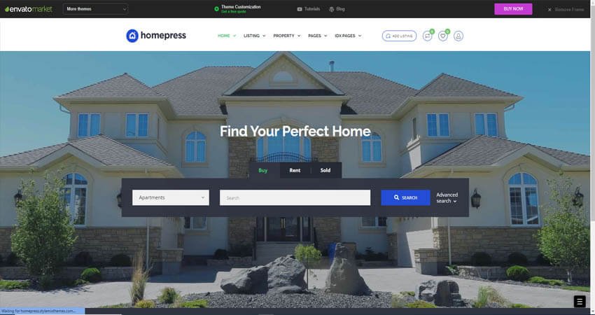 HomePress- Real Estate WordPress Theme, best real estate wordpress theme