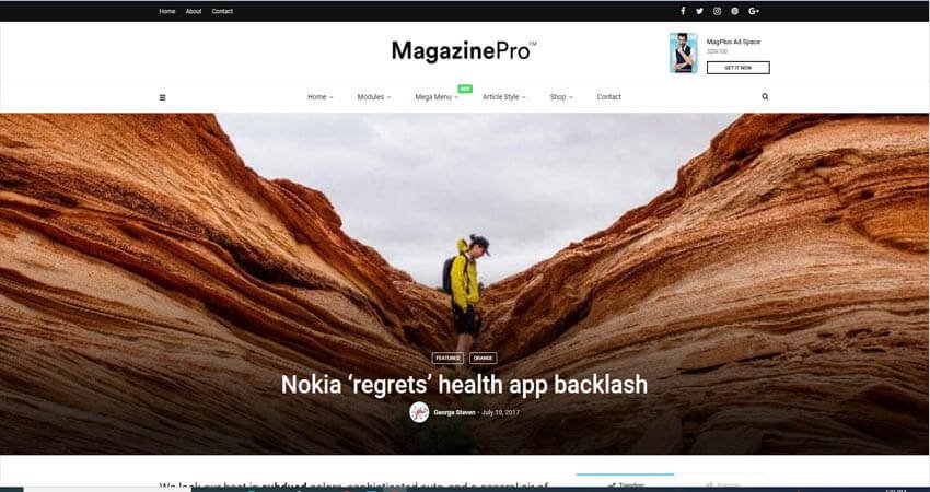  MagPlus- Blog, Magazine Elementor WordPress Theme