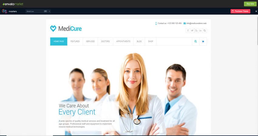 MediCure- Health & Medical WordPress Theme
