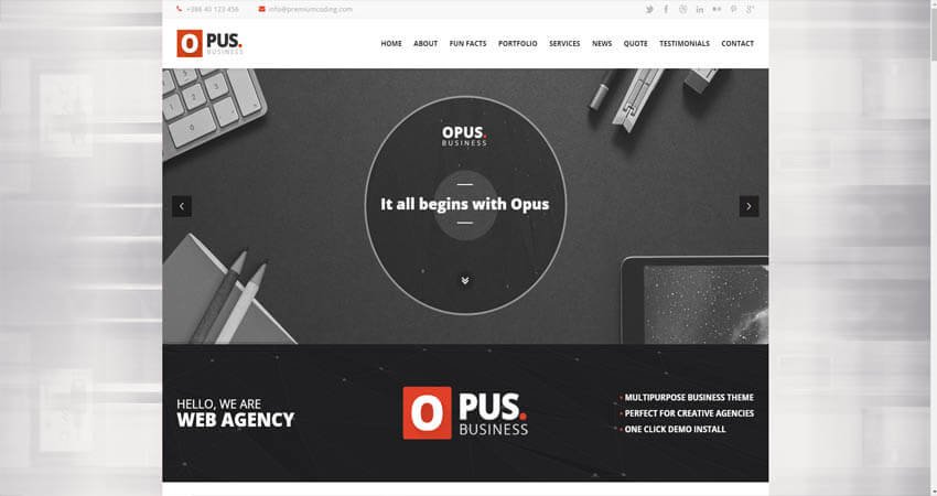 Opus Business-Multipurpose Business WordPress Theme
