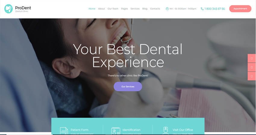 ProDent- Dental Clinic- Healthcare Doctor WordPress theme Elementor +RTL

