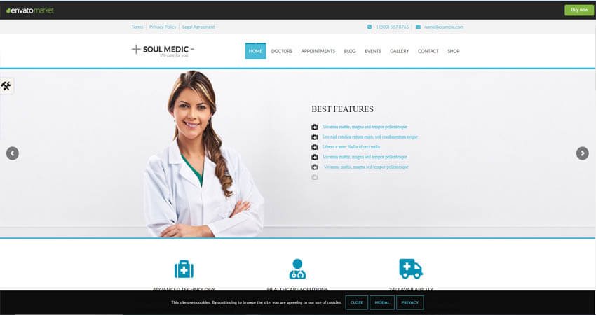  Soulmedic- Hospital & Doctor WordPress Theme
