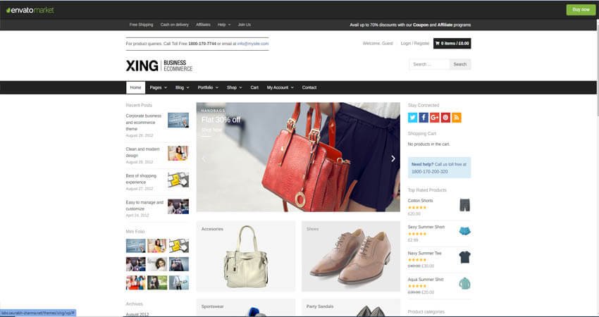 Xing-E-commerce WordPress Theme
