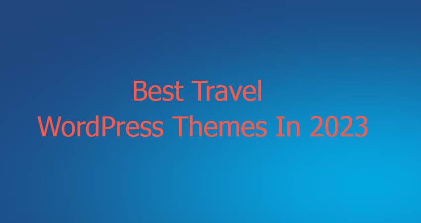 travel WordPress theme