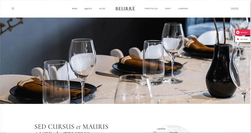 Beurre- Elegant Restaurant Theme