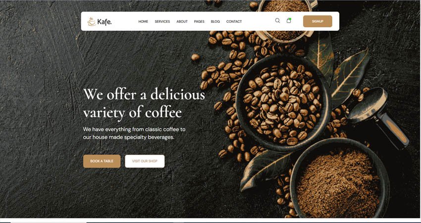 Kaffen-Cafe/ Coffee WordPress Theme