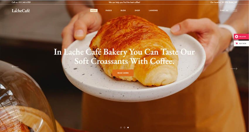 Lache-Cafe and Coffee Shop Theme