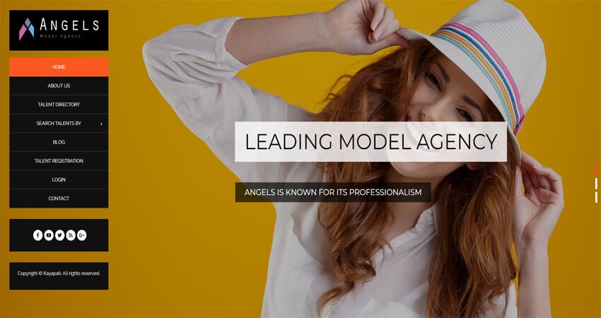 Angel-Fashion Model Agency WordPress CMS Theme

