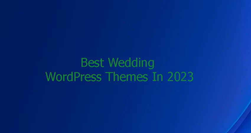 Wedding WordPress theme