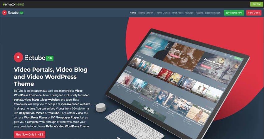 BetubeVideo WordPress Theme
