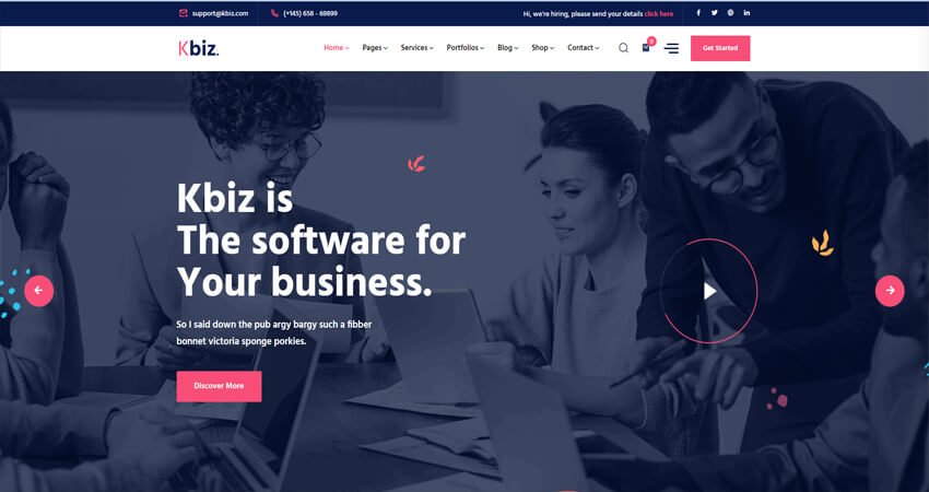 Kbiz- Business and Corporate WordPress Theme
