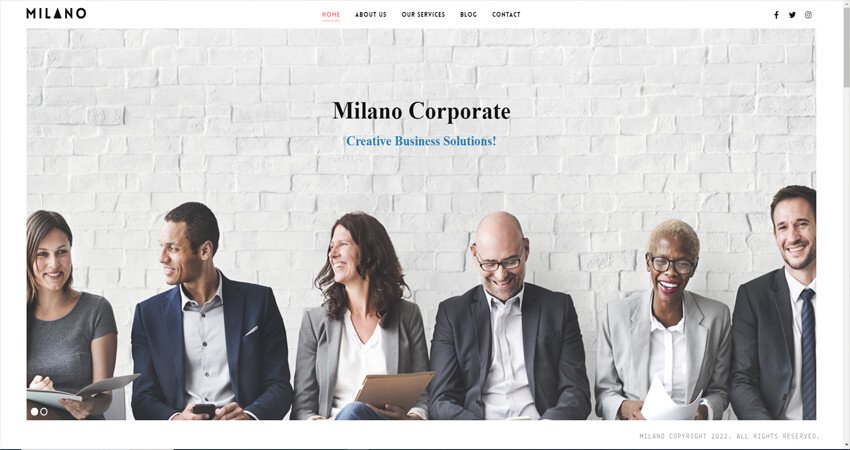  Milano-Creative Portfolio & Photography WordPress Theme