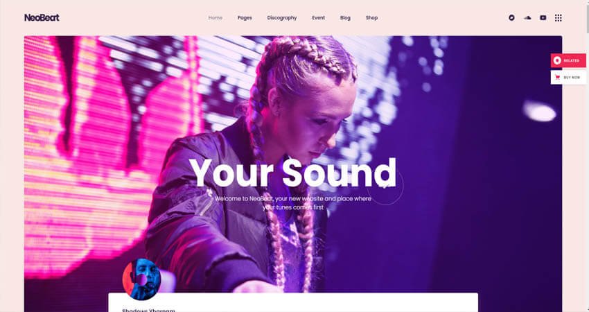 NeoBeat- Music WordPress Theme