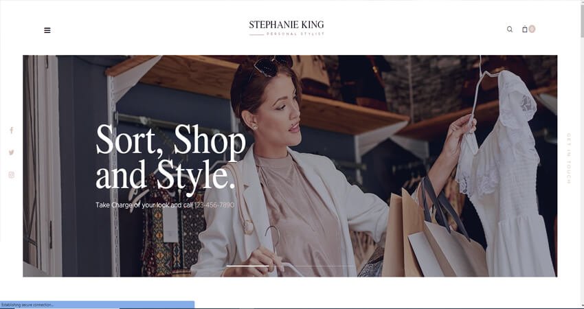 S. King-Personal stylist and Fashion Blogger WordPress Theme
