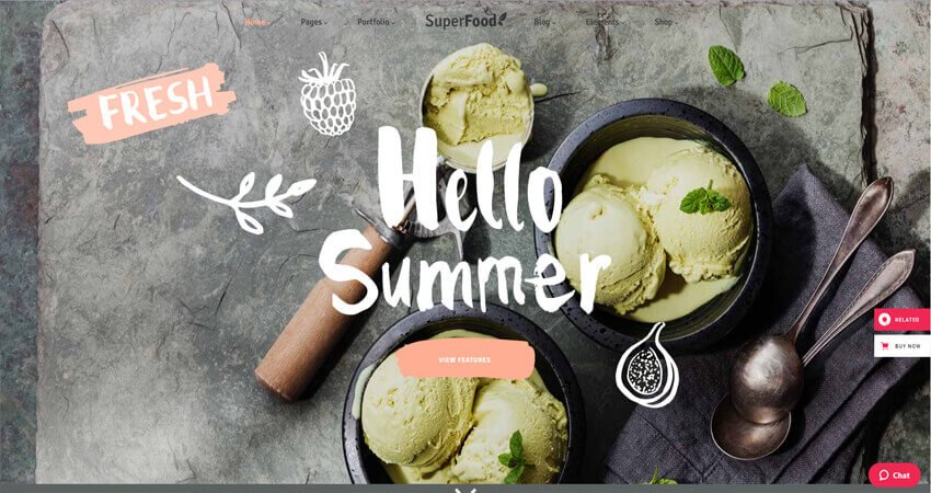 Superfood-Organic Food Products Theme 
