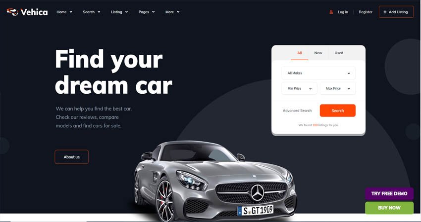 Vehica- Car Dealer & Automotive WordPress Theme 

