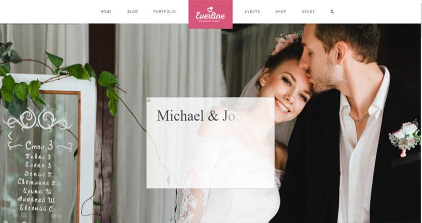 Wedding Event- Everline WordPress Theme
