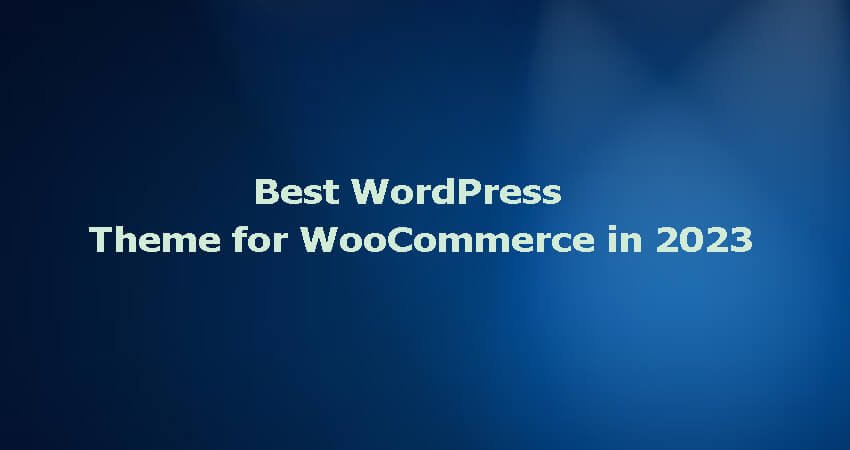 WordPress theme for WooCommerce