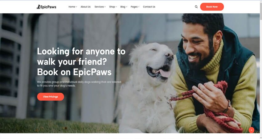 Epicpaws-Dog Walking & Pet Service Theme