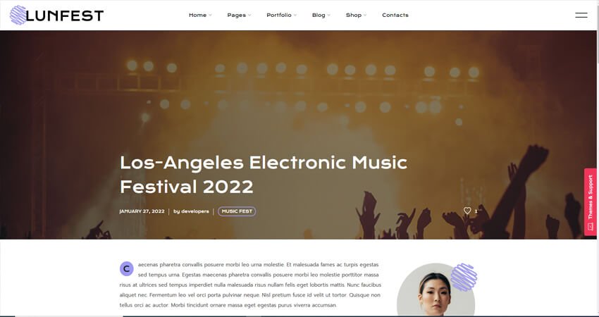 Lunfest- Festival & Concert WordPress Theme
