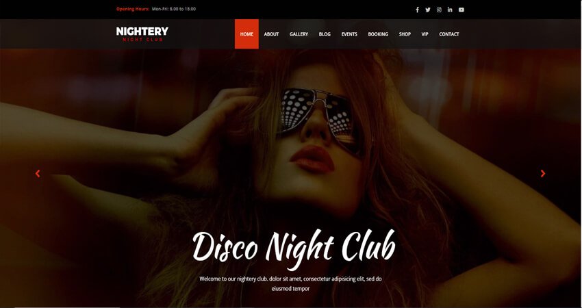 Nightery- Night Club WordPress Theme
