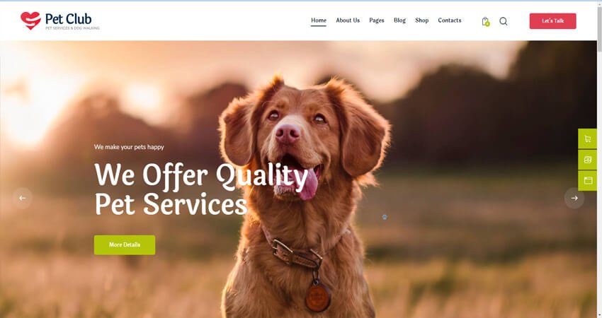 Pets Club-Pet Shop & Breeding Veterinary WordPress Theme