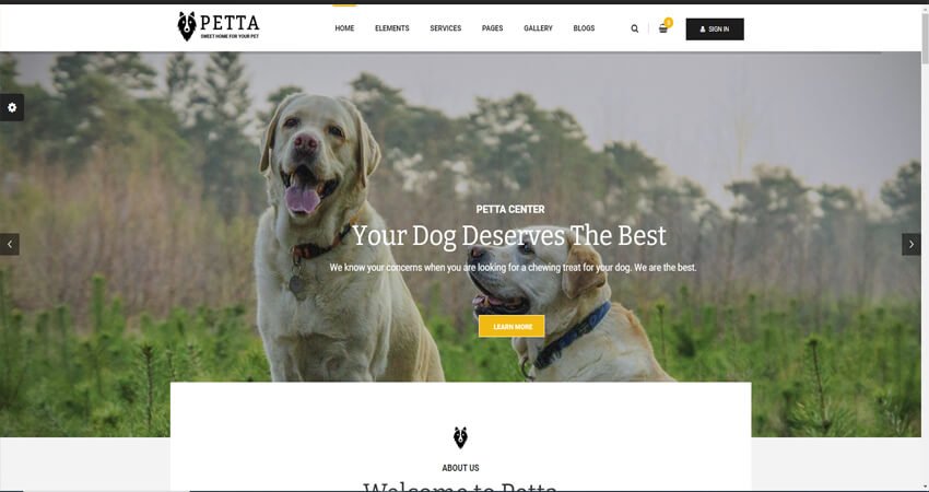 Petta- Premium Pet Care WordPress Theme.
