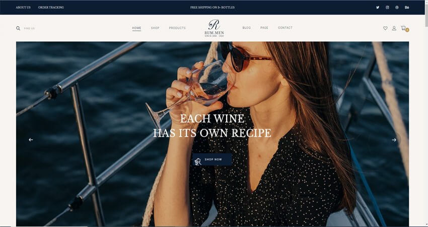 Rummen-Wine Shop WordPress Theme