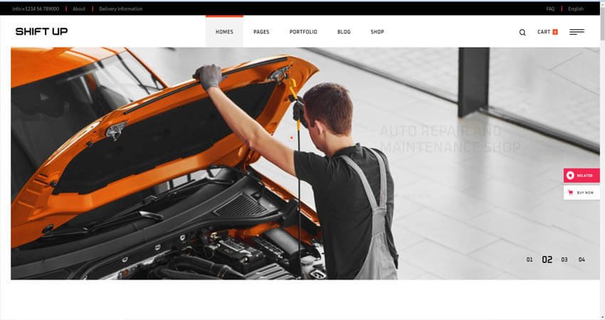ShiftUp- Car Repair & Auto Service Theme
