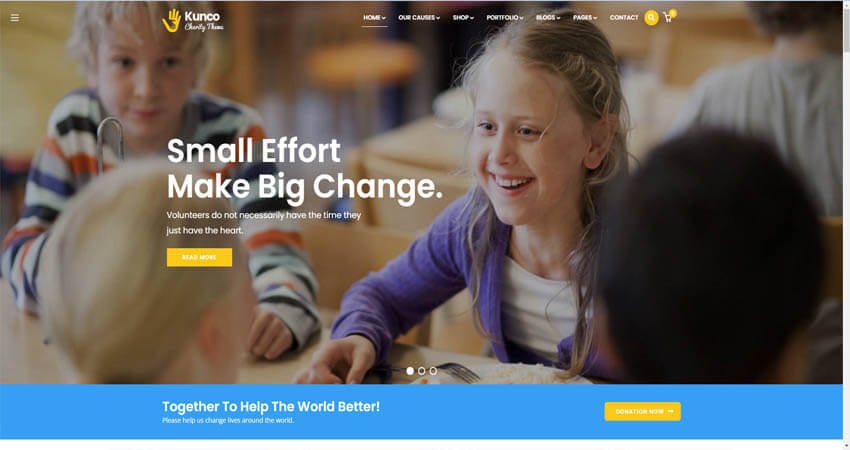.Kunco - Charity & Fundraising WordPress Theme

