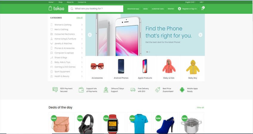 Tokoo - Electronics Store WooCommerce Theme for Affiliate, Dropship, and Multi-Vendor Website
