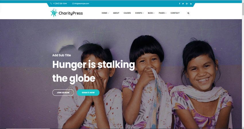 Charitious  - Non-Profit Fundraising Charity WordPress Theme

