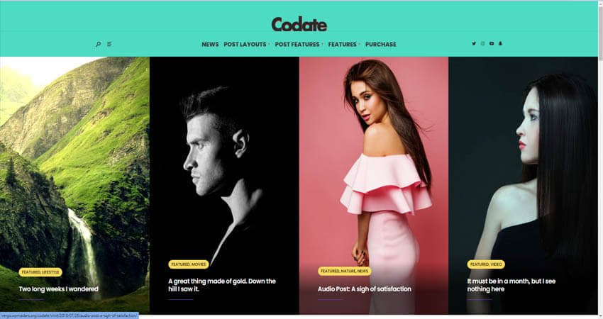 Codate - Modern Magazine and Blog Theme

