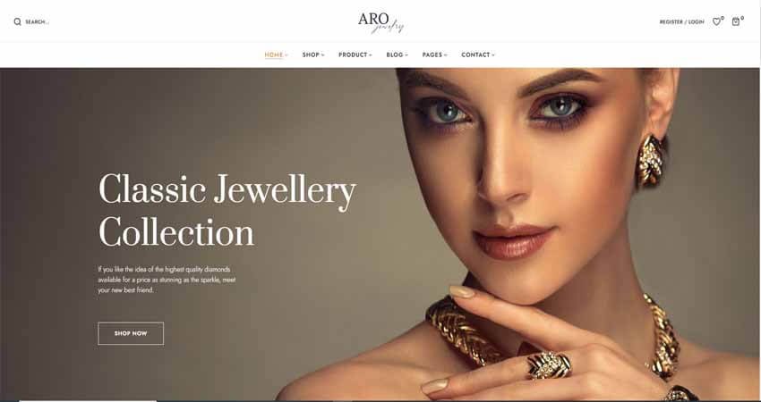 Aro-Jewelry Store WordPress Theme