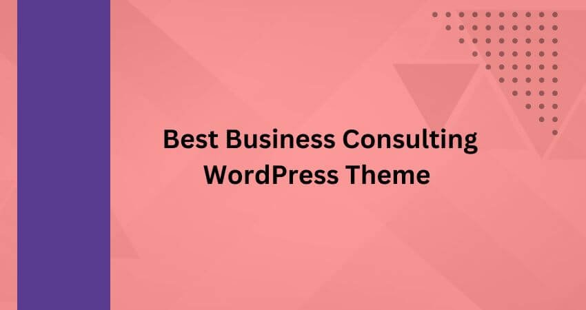 Consulting business wordpress theme