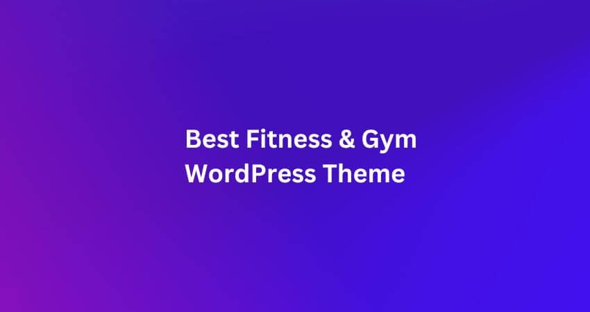 Gym WordPress theme