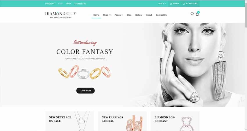 Dici-Jewelry Shop WordPress Theme