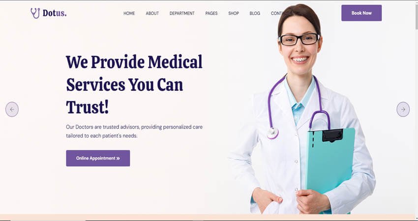 Dotus: Health and Medical WordPress Theme