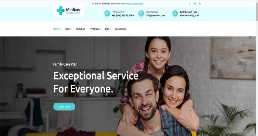 Medixer- Medical WordPress Theme