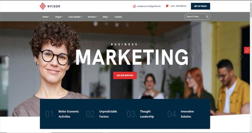 Nvsior - Business Consulting WordPress