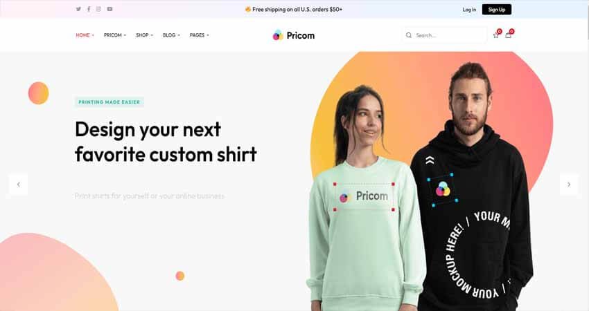 Pricom-Printing Company & Design Service WordPress Theme